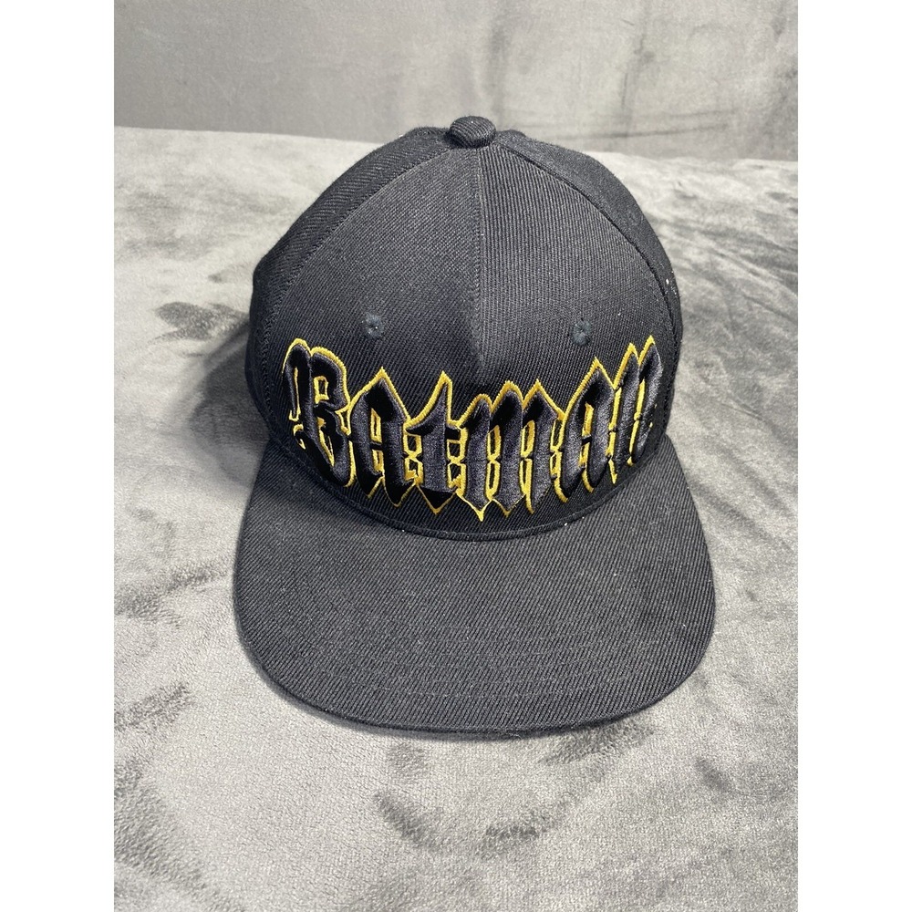Batman Hat Cap Strap Back Black DC Comics Logo Movie Super Hero Bat Signal - Picture 1 of 8